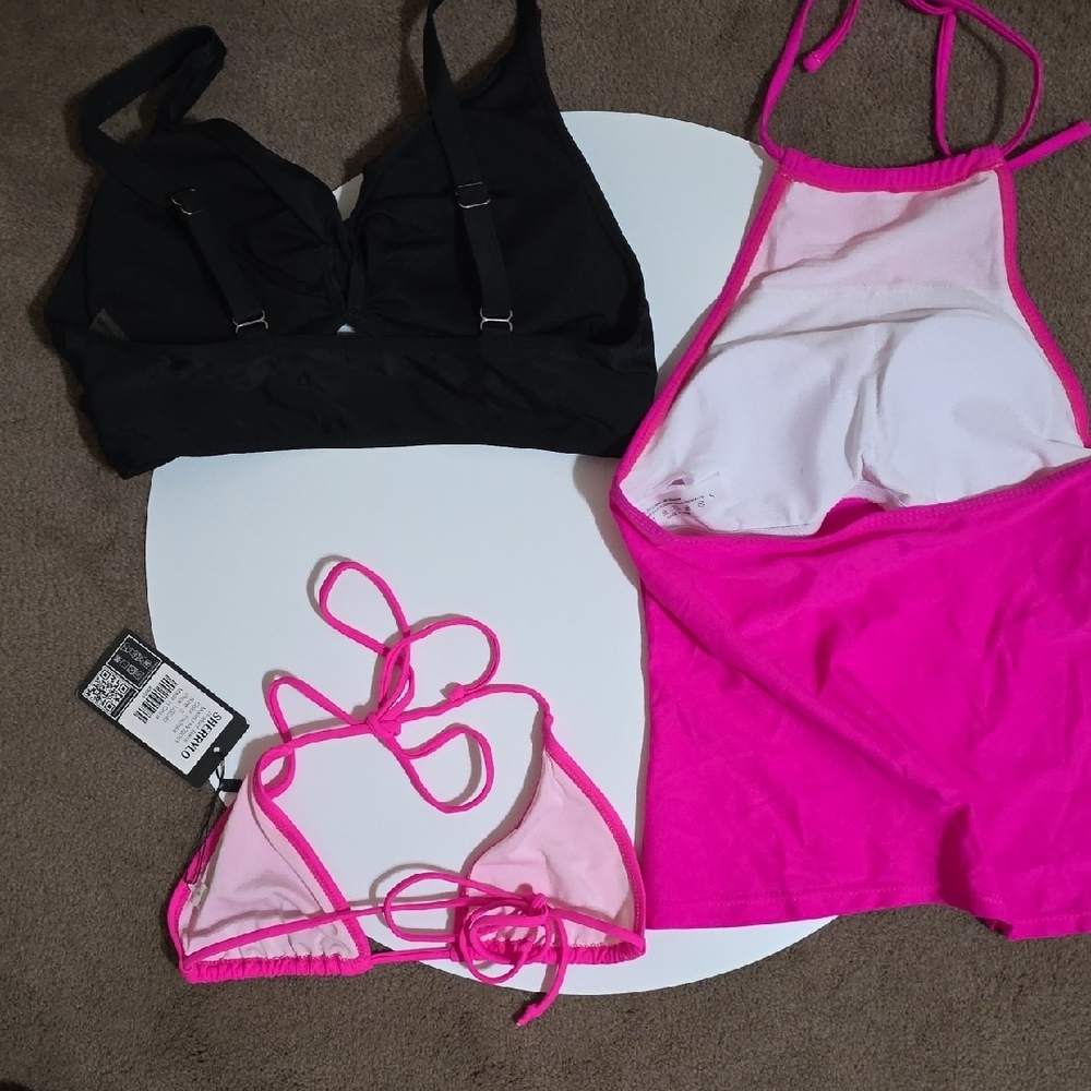 Pink and Black Bikini Set - Picture 5 of 8